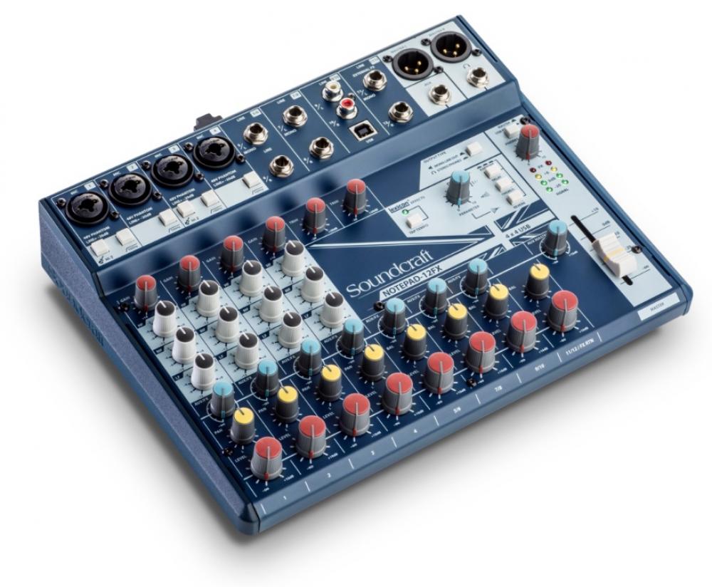 Soundcraft Notepad 12FX Interfaz - Mezclador 12 Canales con USB