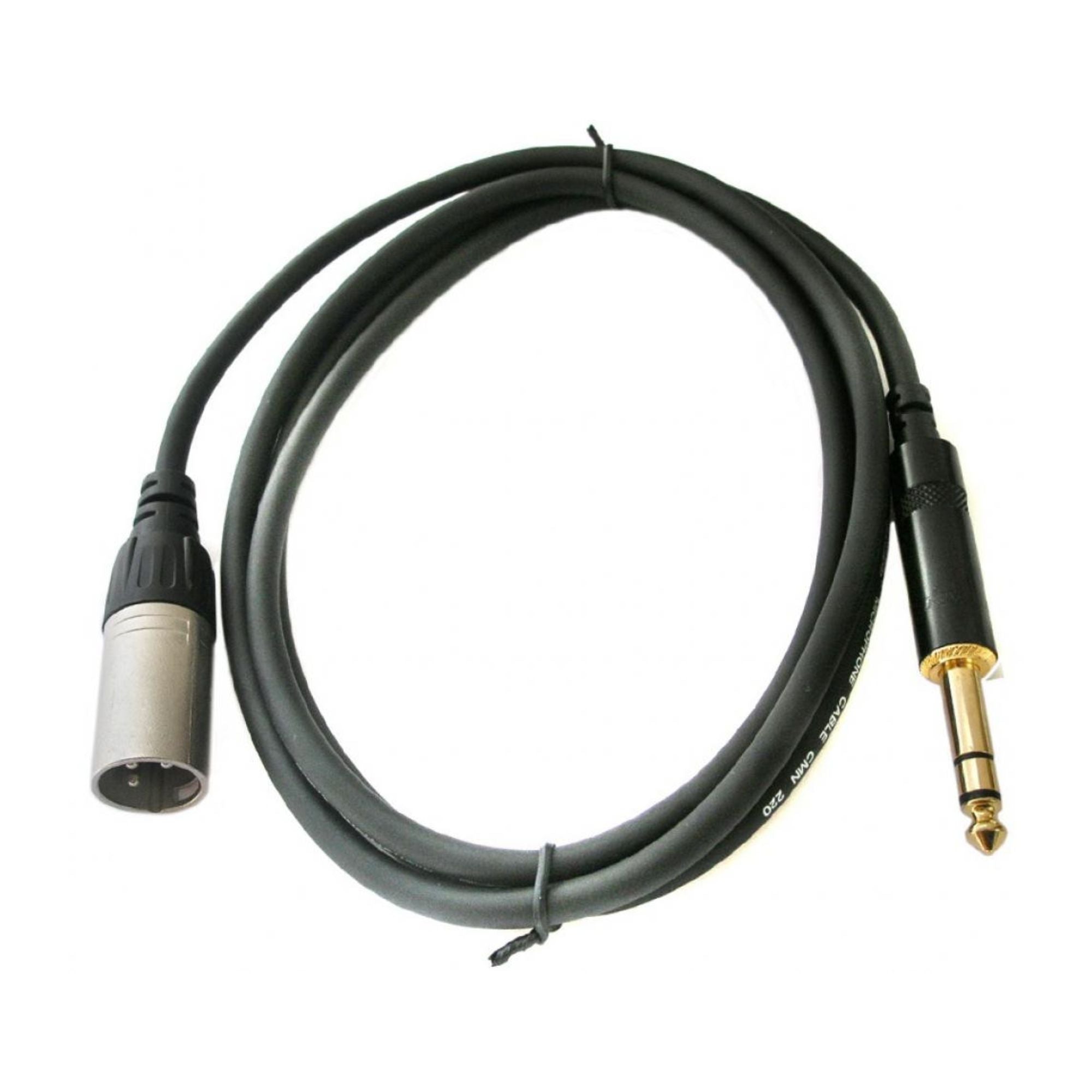 Rean Conector XLR Macho a Plug 1/4 TRS - 1.5mts