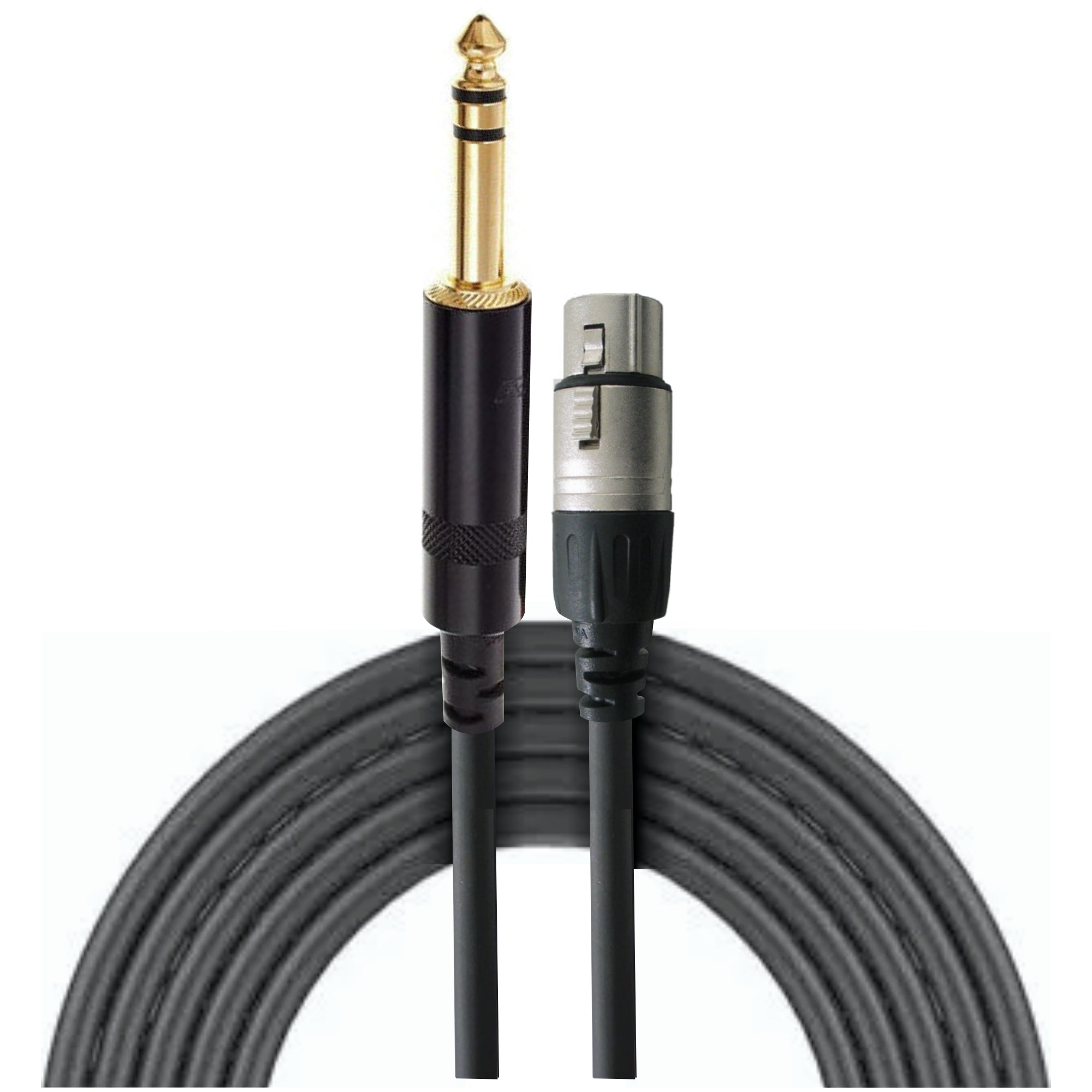 Rean NRA-140-0060-030 Cable XLR Hembra a Plug TRS Balanceado 3M