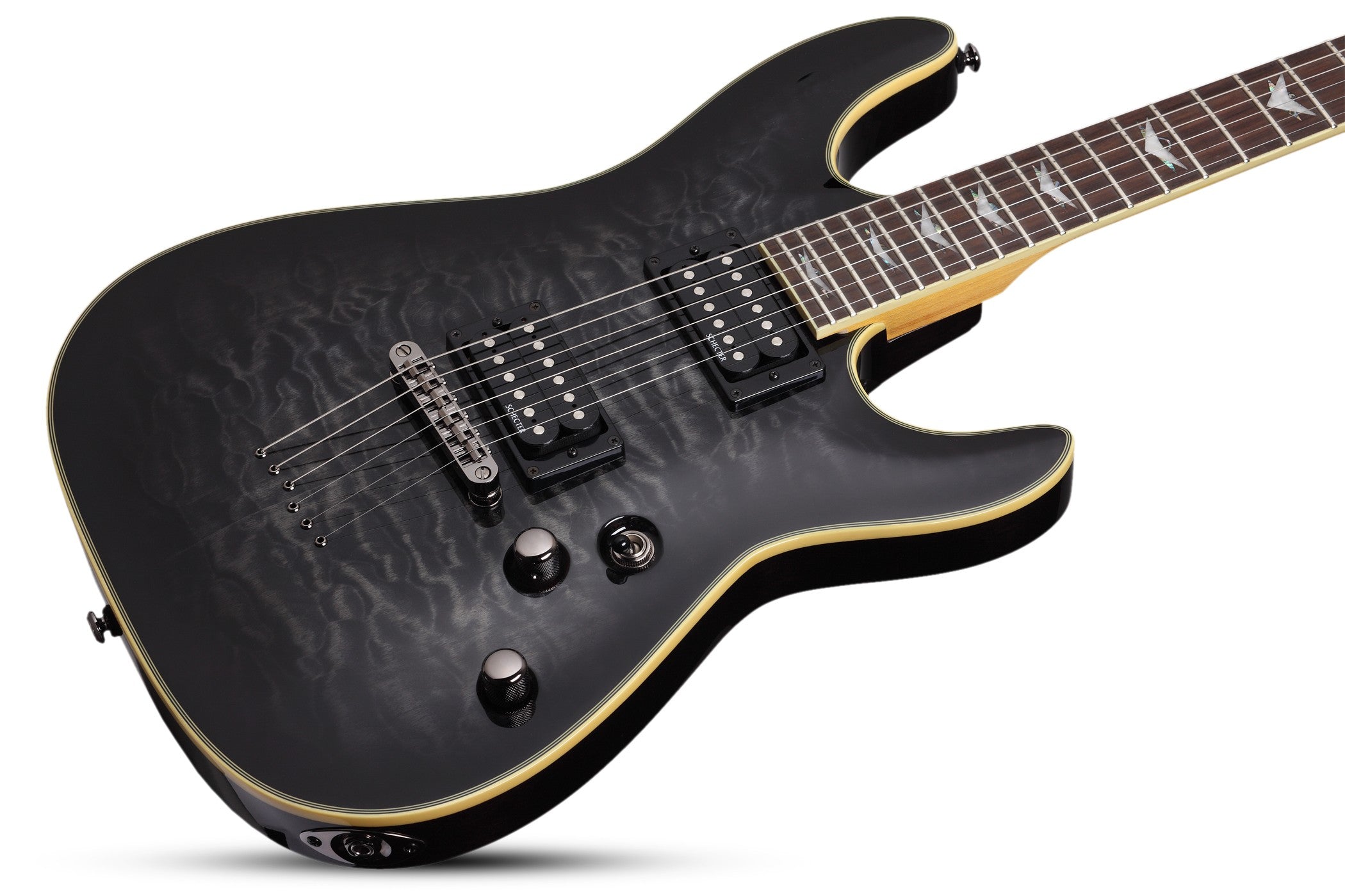 Schecter Omen Extreme-6 See-Thru Black Guitarra Eléctrica