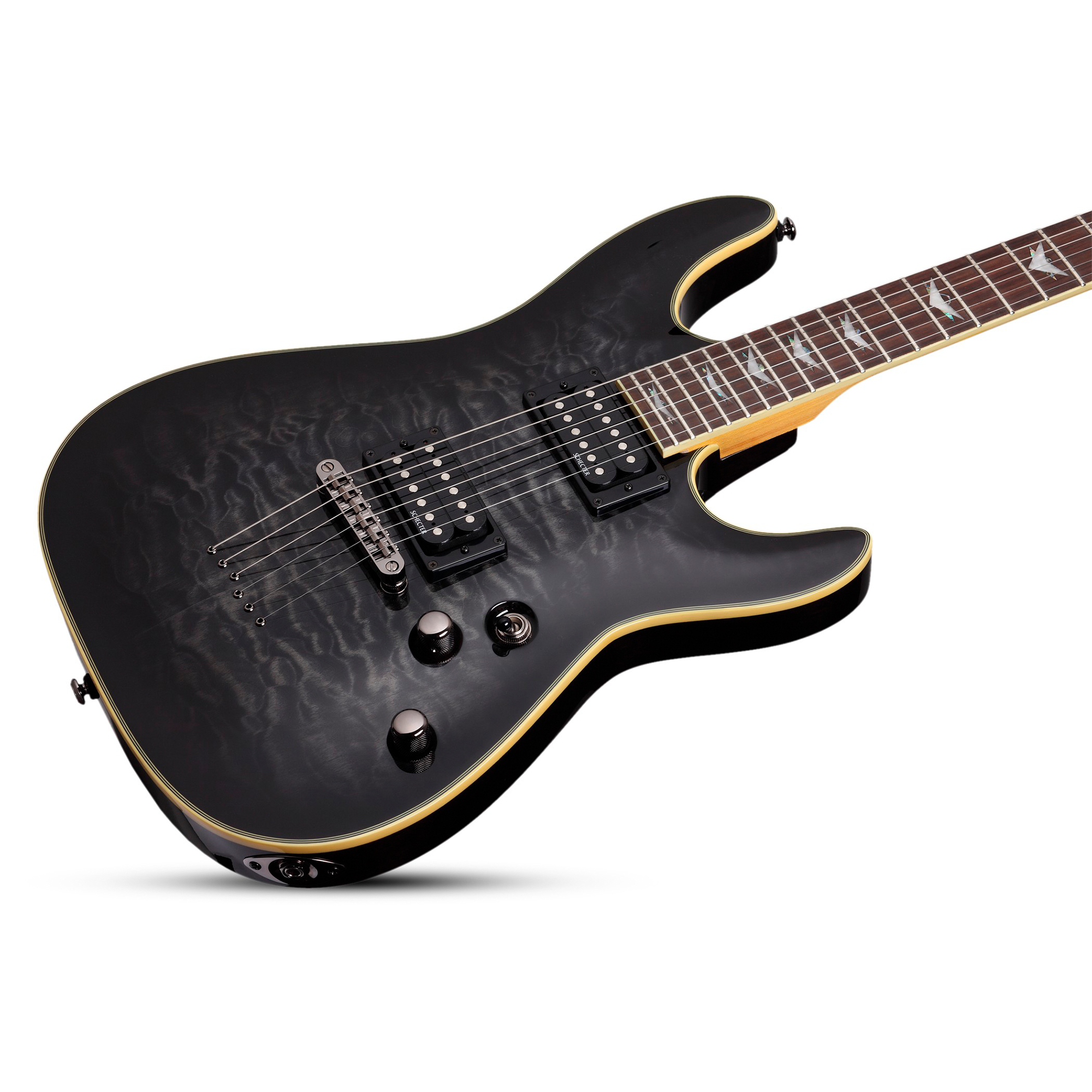 Schecter Omen Extreme-6 See-Thru Black Guitarra Eléctrica