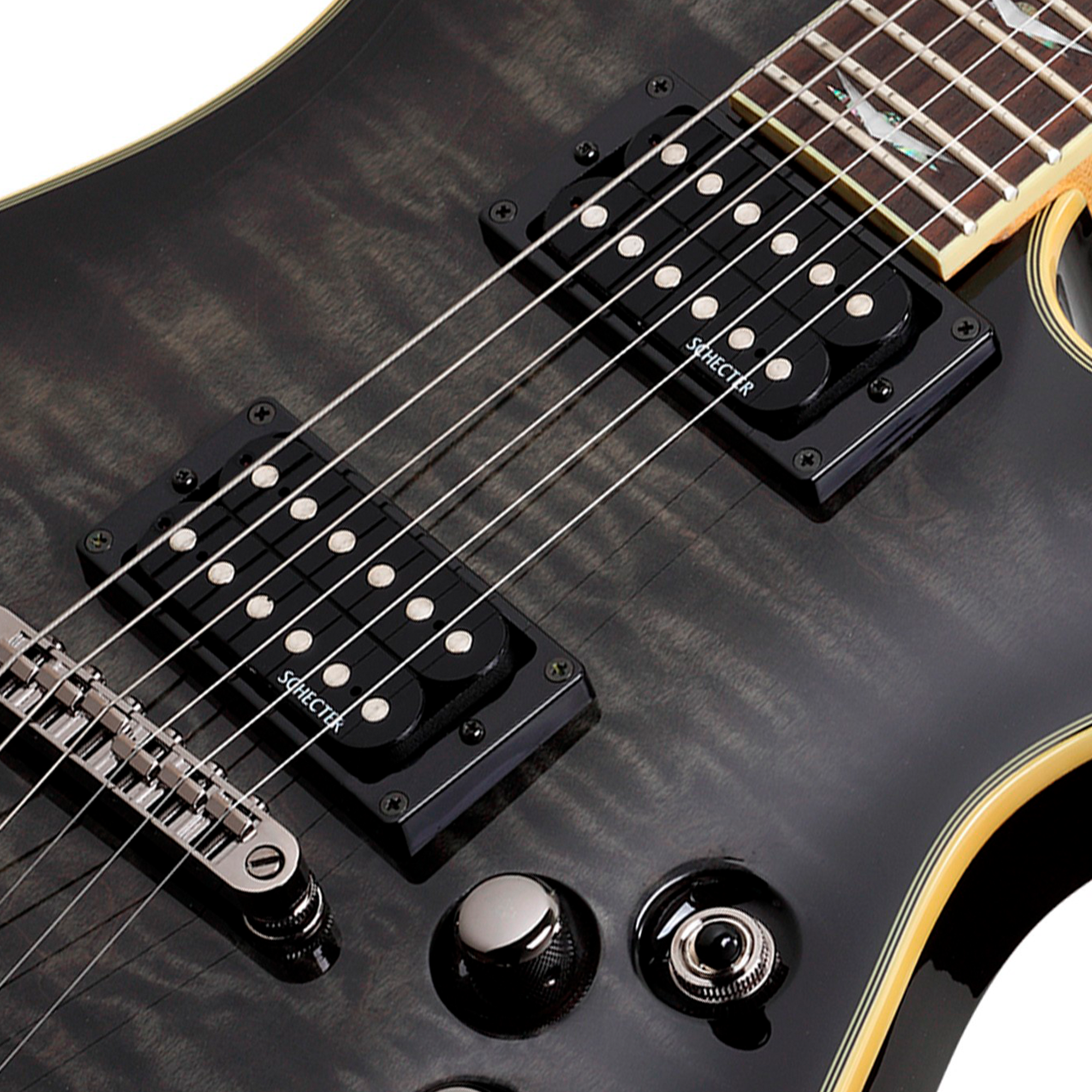 Schecter Omen Extreme-6 See-Thru Black Guitarra Eléctrica