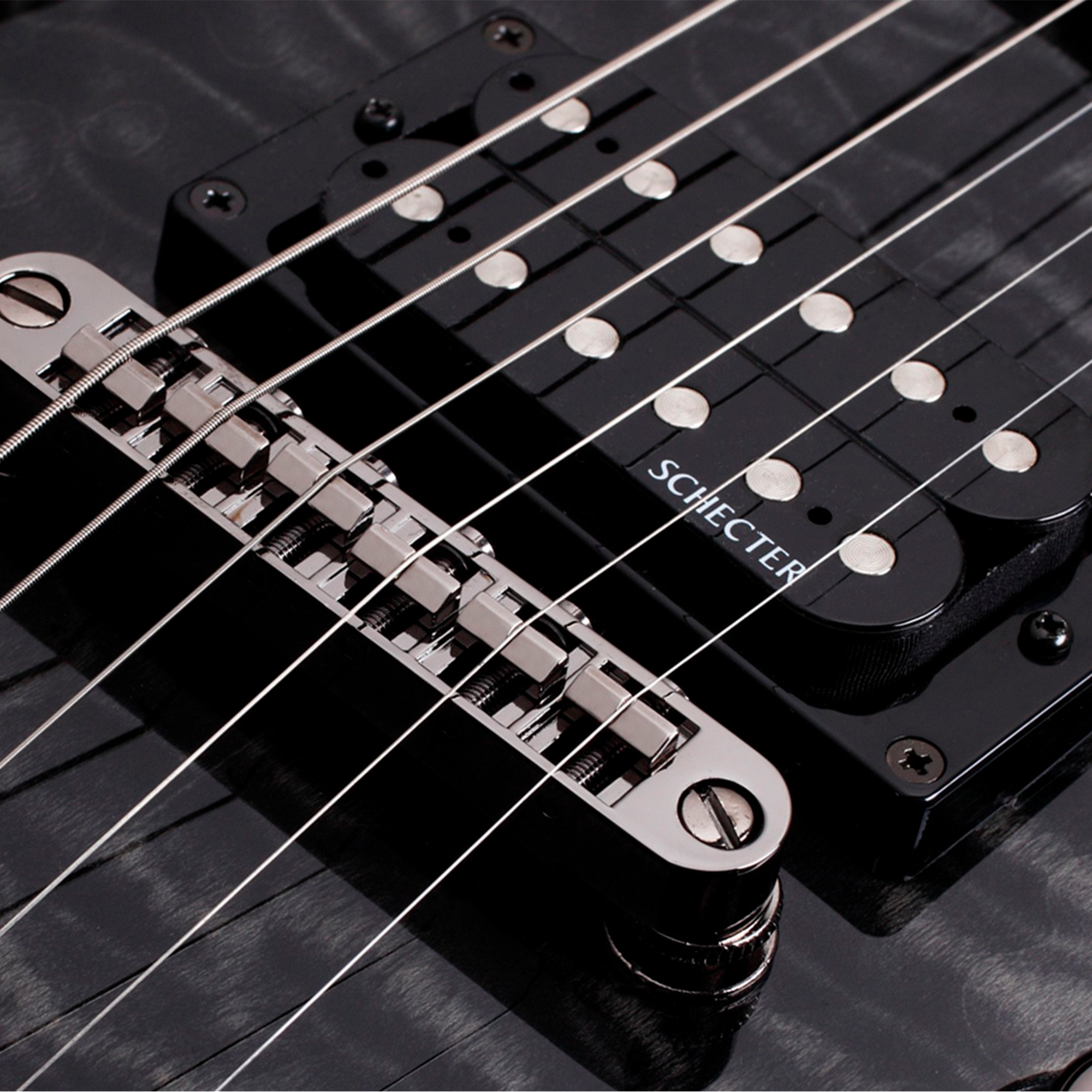 Schecter Omen Extreme-6 See-Thru Black Guitarra Eléctrica