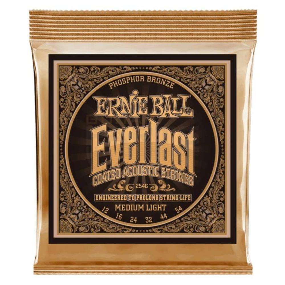 Ernie Ball P02546 Cuerdas Guitarra Acústica 012-054 Everlast Coated Phosphor