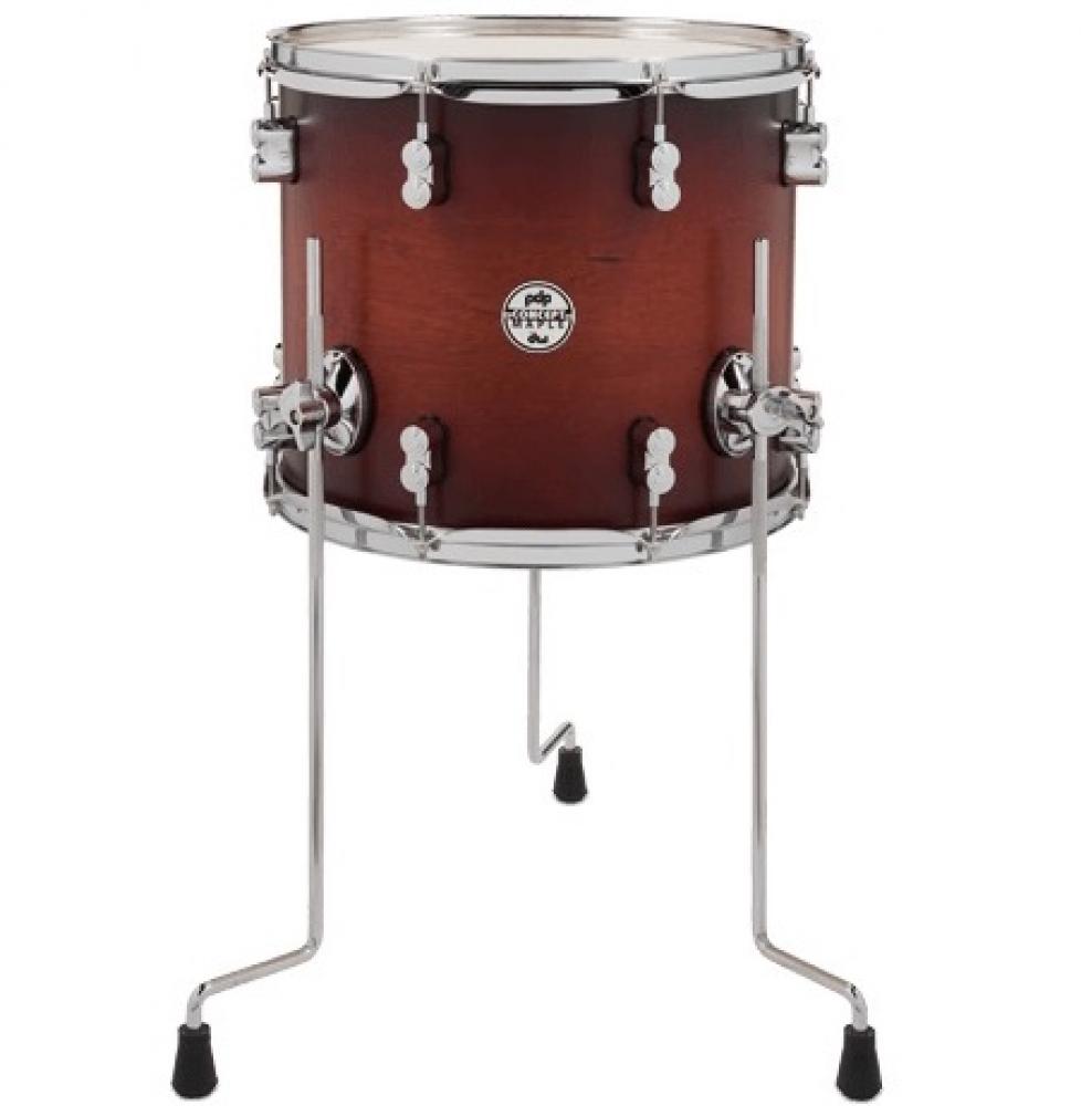 PDP Tom de Piso 14x12" Satin Tobacco Burst Serie Concept