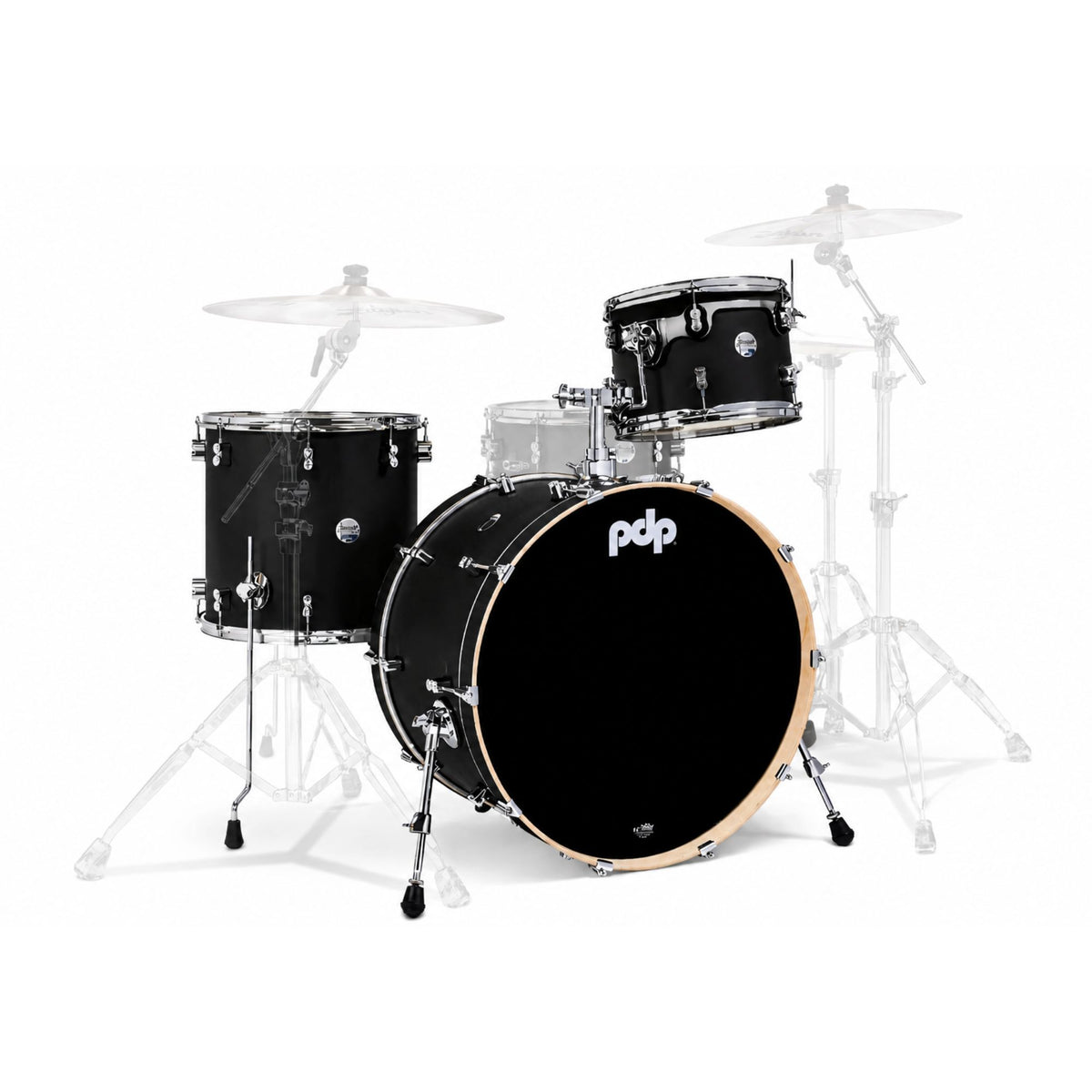 PDP Shellpack Concept Maple Rock 3 Piezas Satin Black