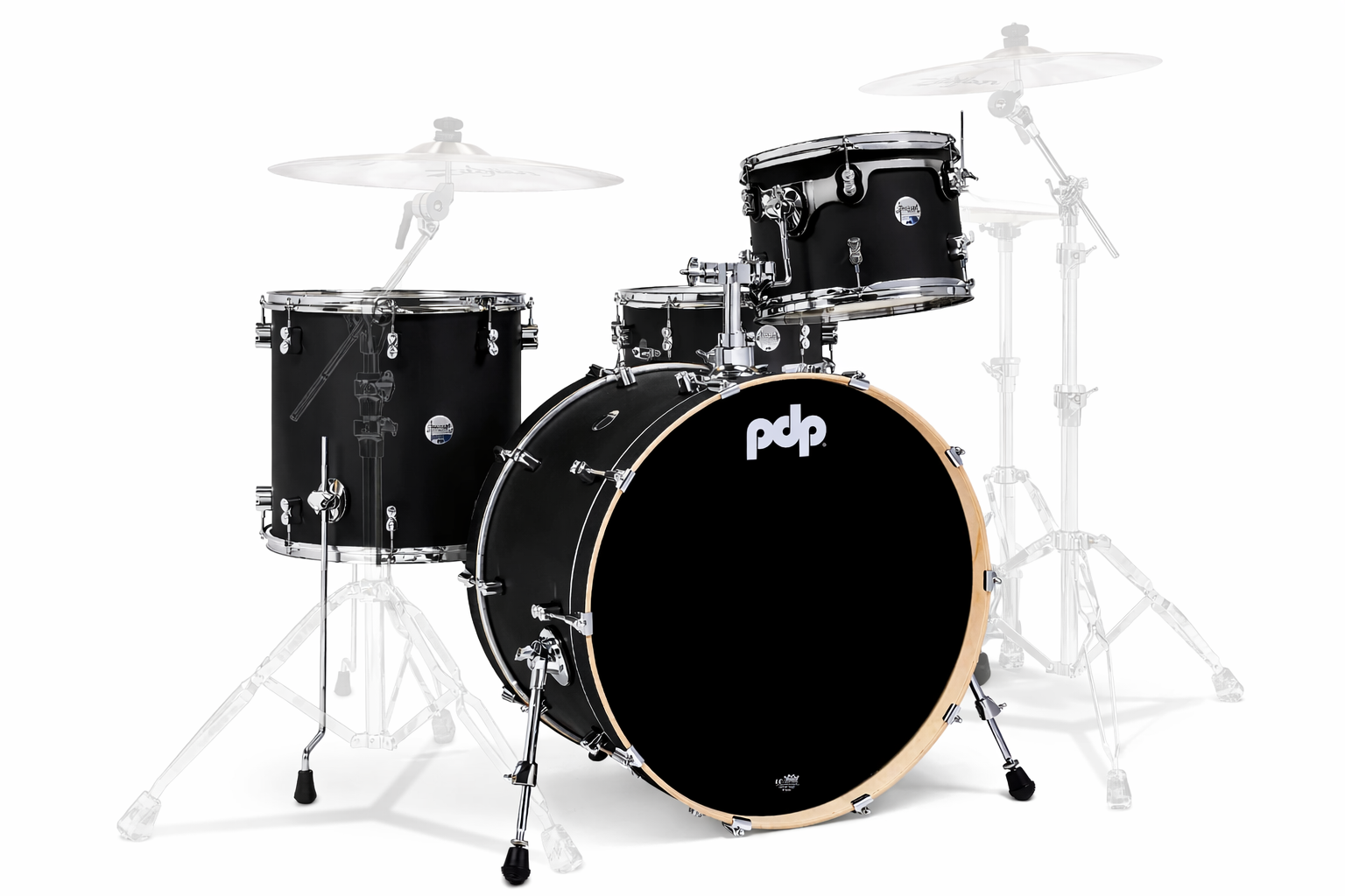 PDP Shellpack Concept Maple Rock 3 Piezas Satin Black