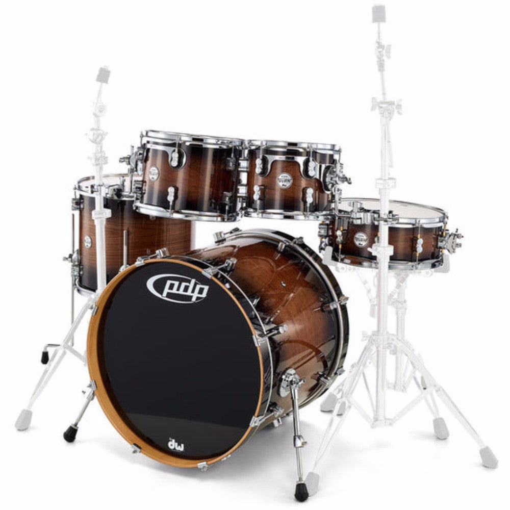 PDP PDCMX2215WC Batería Acústica Concept Maple Charcoal Burst Overwalnut 5Pcs