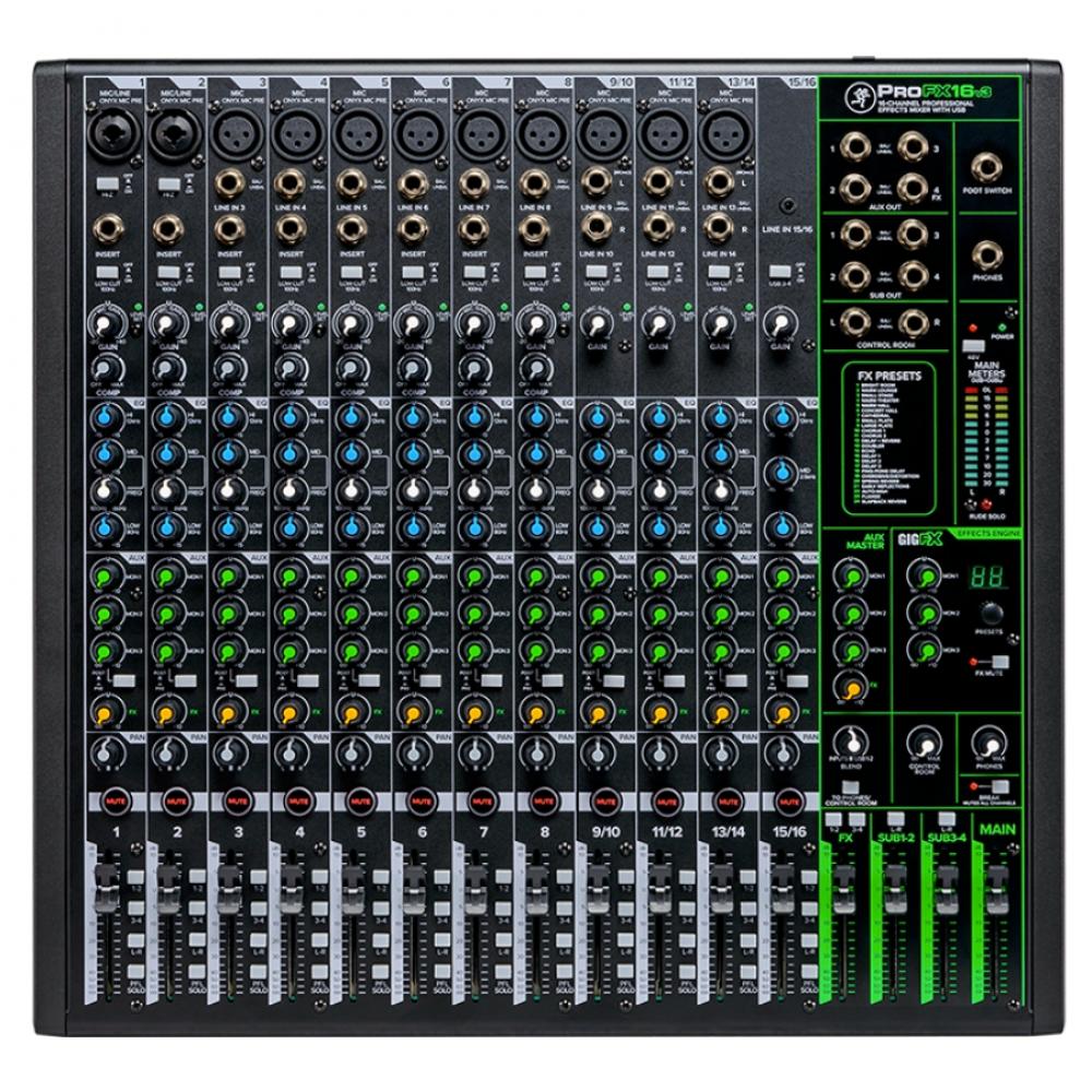 Mackie ProFX16v3 Mezclador Análogo 16 Canales - FX - USB