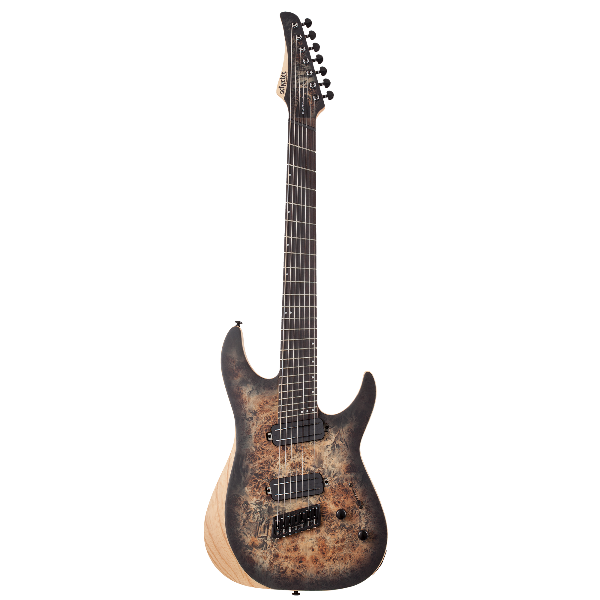 Schecter Reaper-7 Multi Escala Satin Charcoal Burst Guitarra Eléctrica