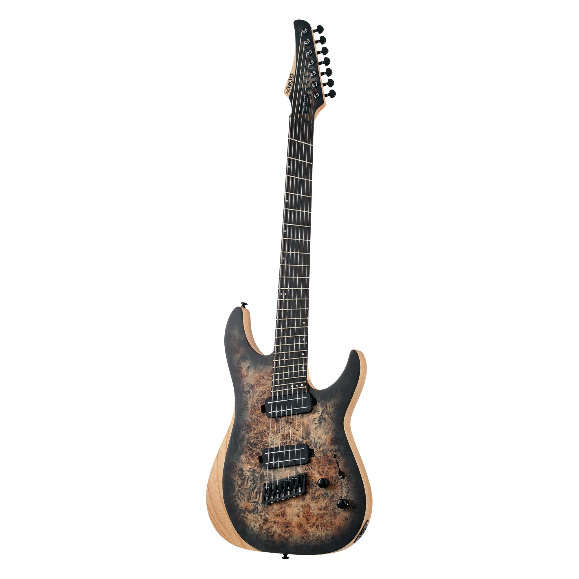 Schecter Reaper-7 Multi Escala Satin Charcoal Burst Guitarra Eléctrica