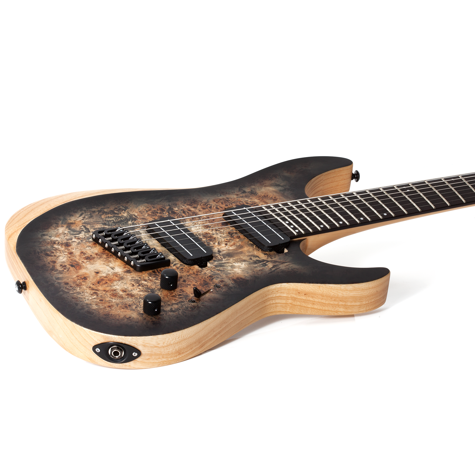 Schecter Reaper-7 Multi Escala Satin Charcoal Burst Guitarra Eléctrica