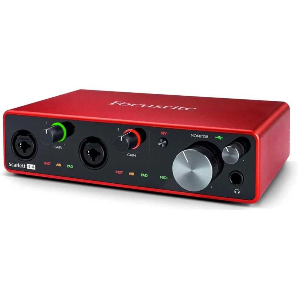 Focusrite SCARLETT 4I4 Interfaz de Audio USB-3