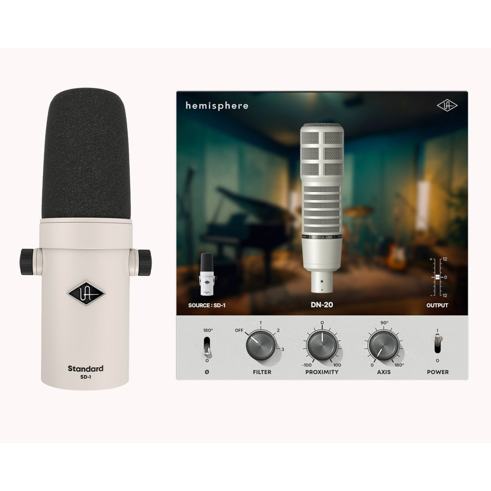 Universal Audio SD1 Micrófono Dinámico con Sistema de Modelado