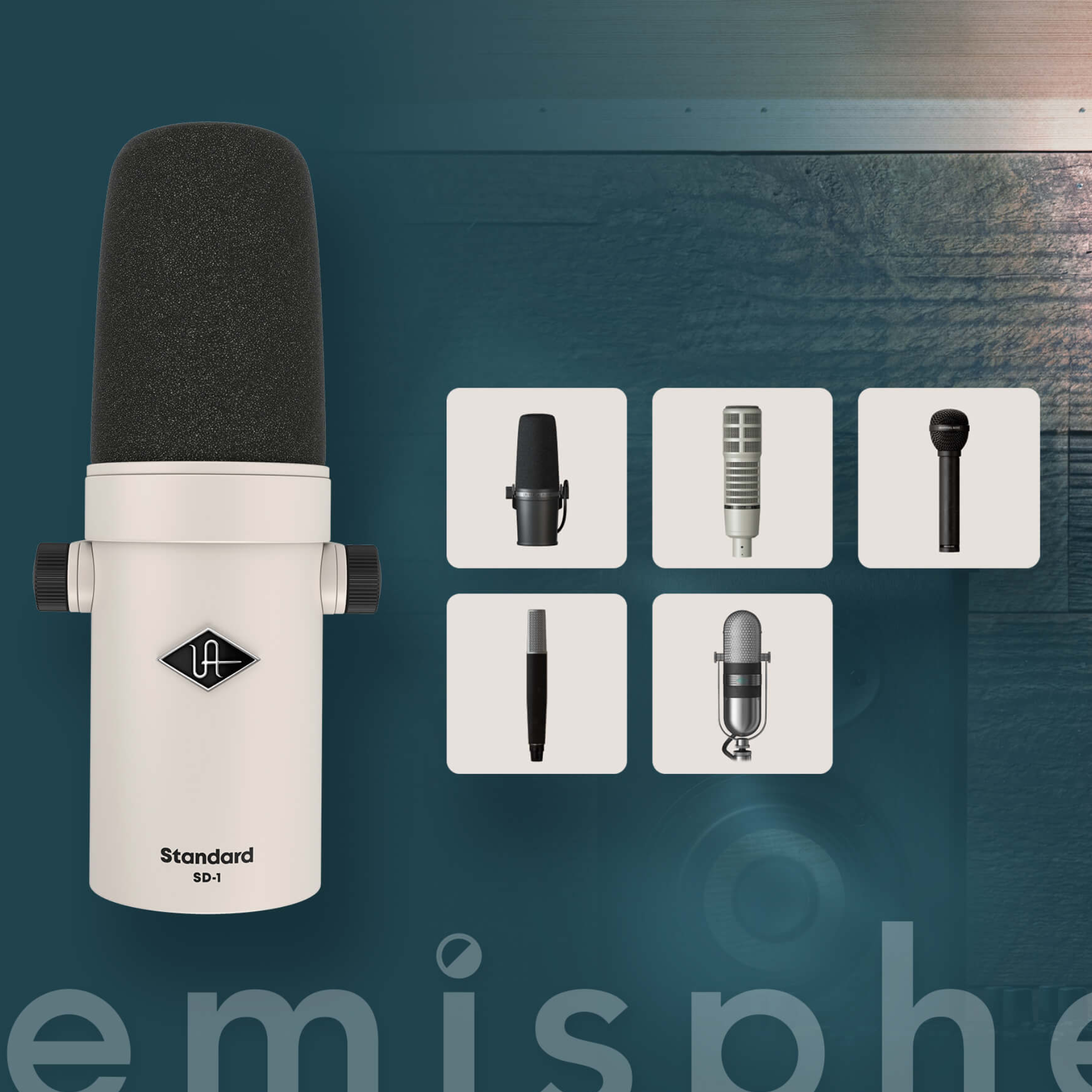 Universal Audio SD1 Micrófono Dinámico con Sistema de Modelado
