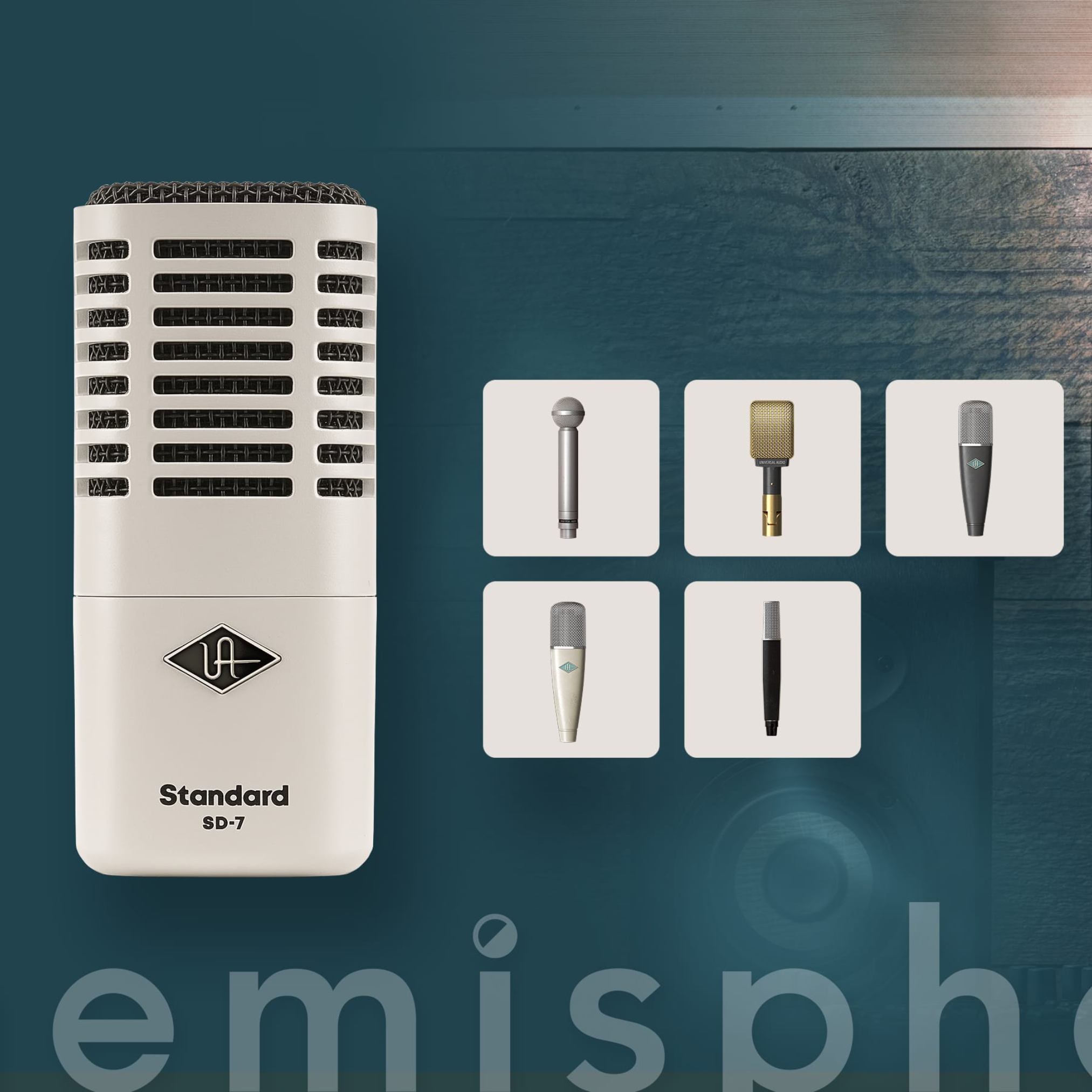 Universal Audio SD7 Micrófono Dinámico con Sistema de Modelado