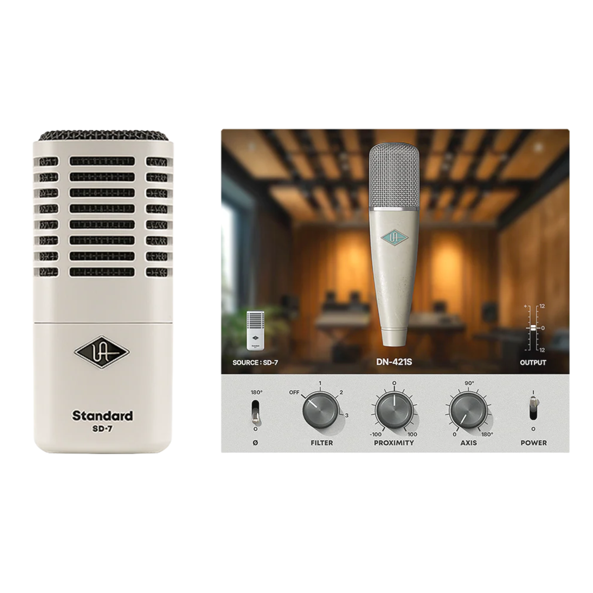 Universal Audio SD7 Micrófono Dinámico con Sistema de Modelado