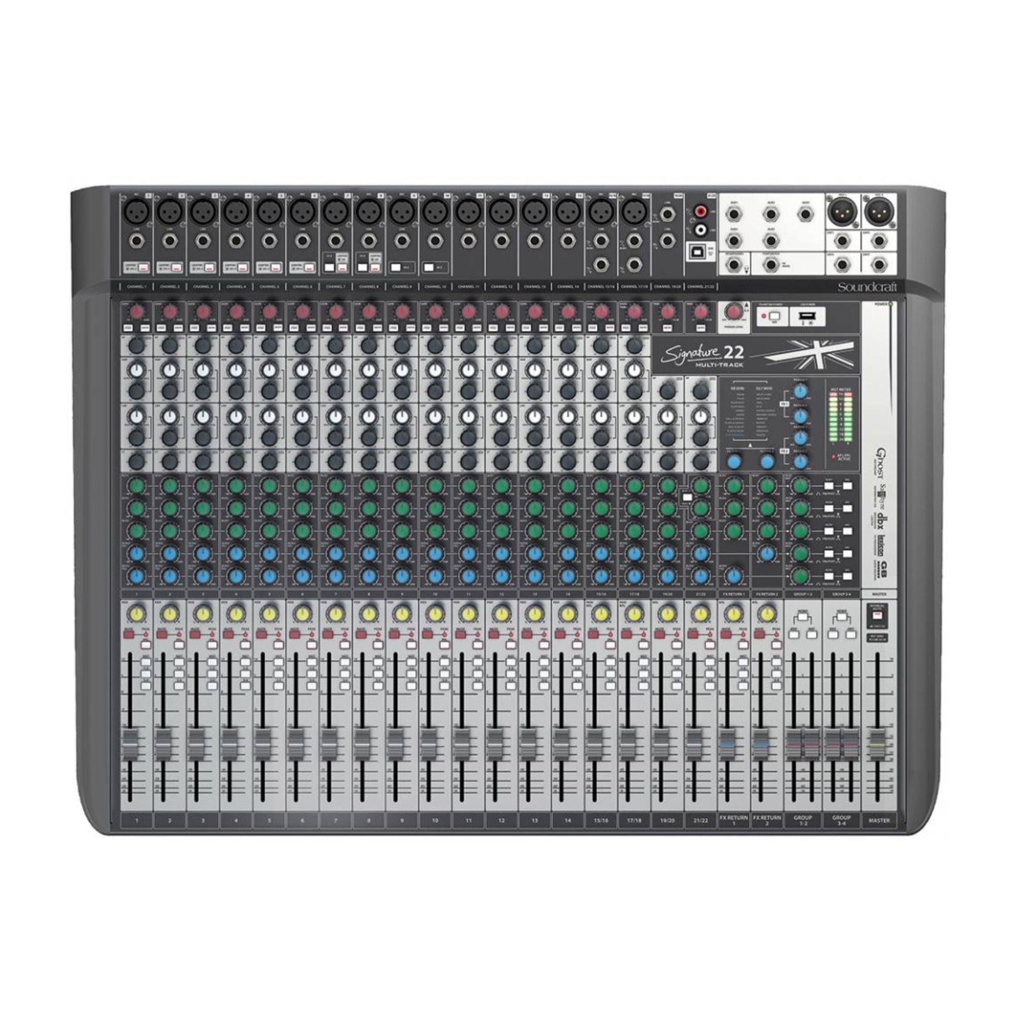 Soundcraft Signature 22 MTK Interfaz - Mezclador 22 Canales con USB Multitrack