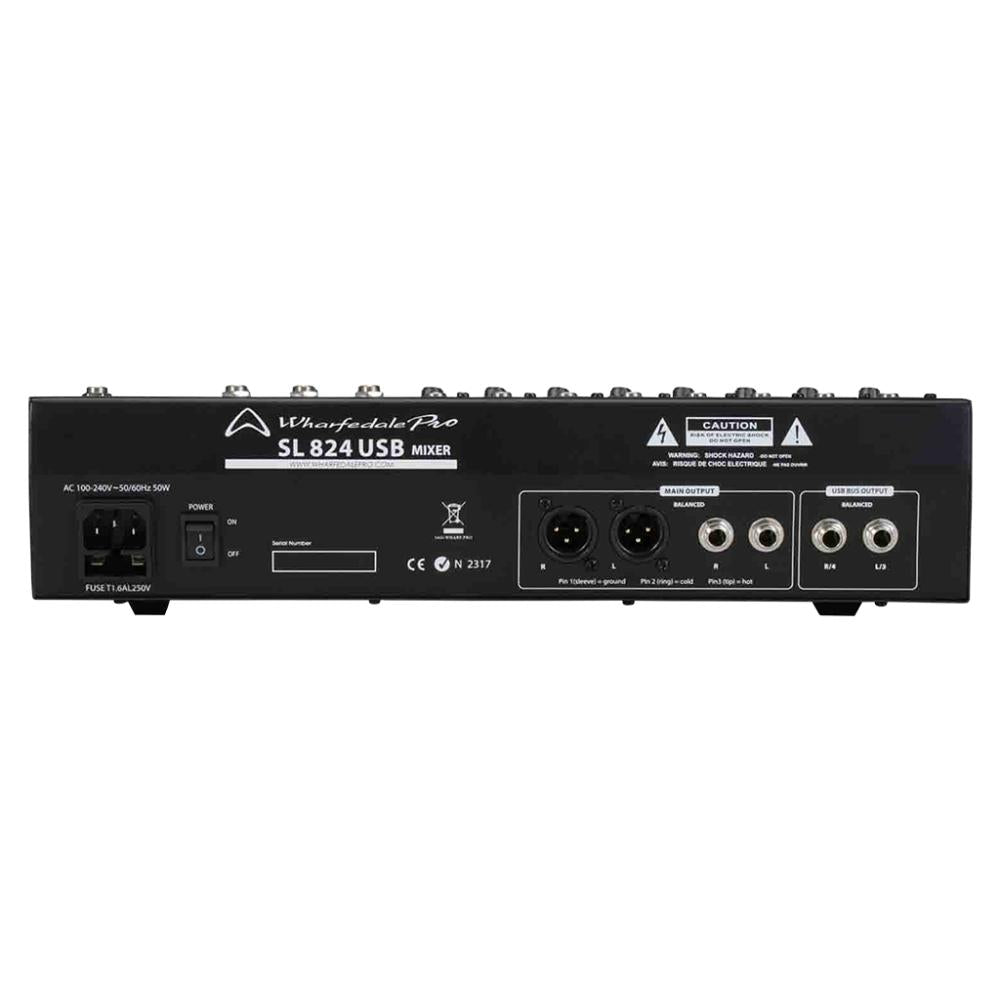 Wharfedale SL824USB Mezclador Análogo 12 Canales con FX