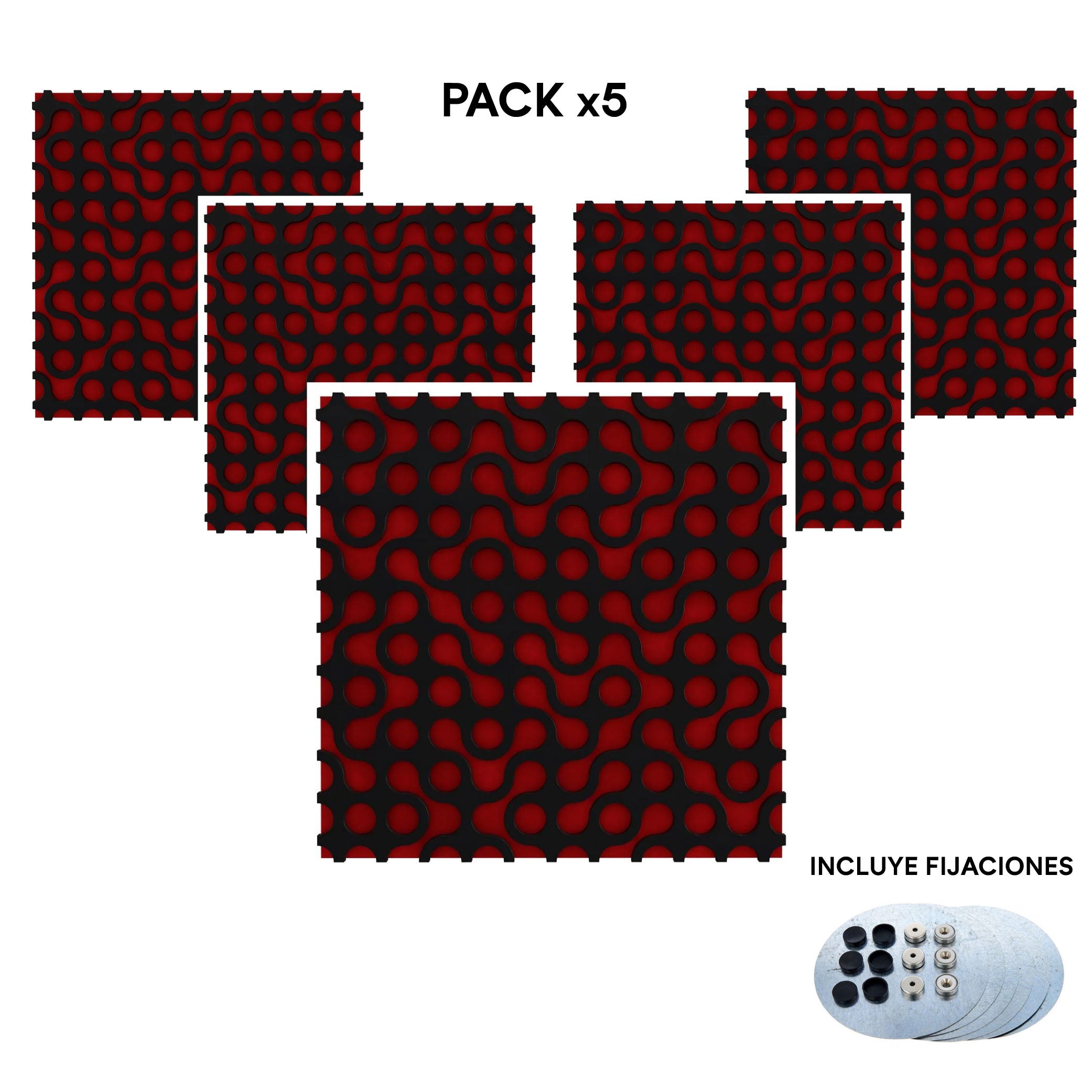 Vicoustic B02681 PACK 5 C/U VicPattern Absortor Frecuencias Medias y Altas