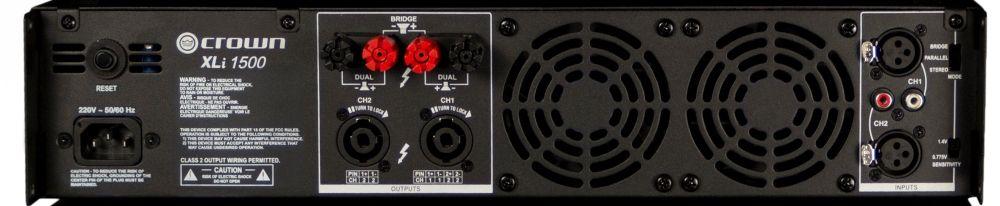 Crown XLI1500 Amplificador de Potencia 2 canales