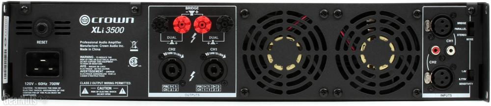 Crown XLI3500 Amplificador de Potencia 2 canales