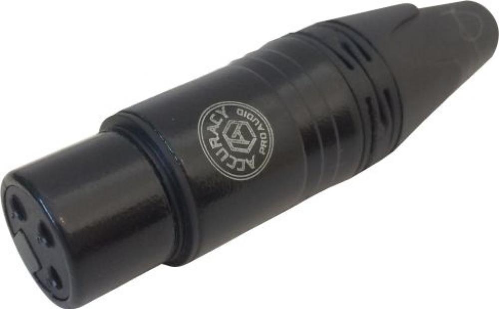 Accuracy Pro Audio XLR007B Conector XLR Hembra Volante 3 Pines