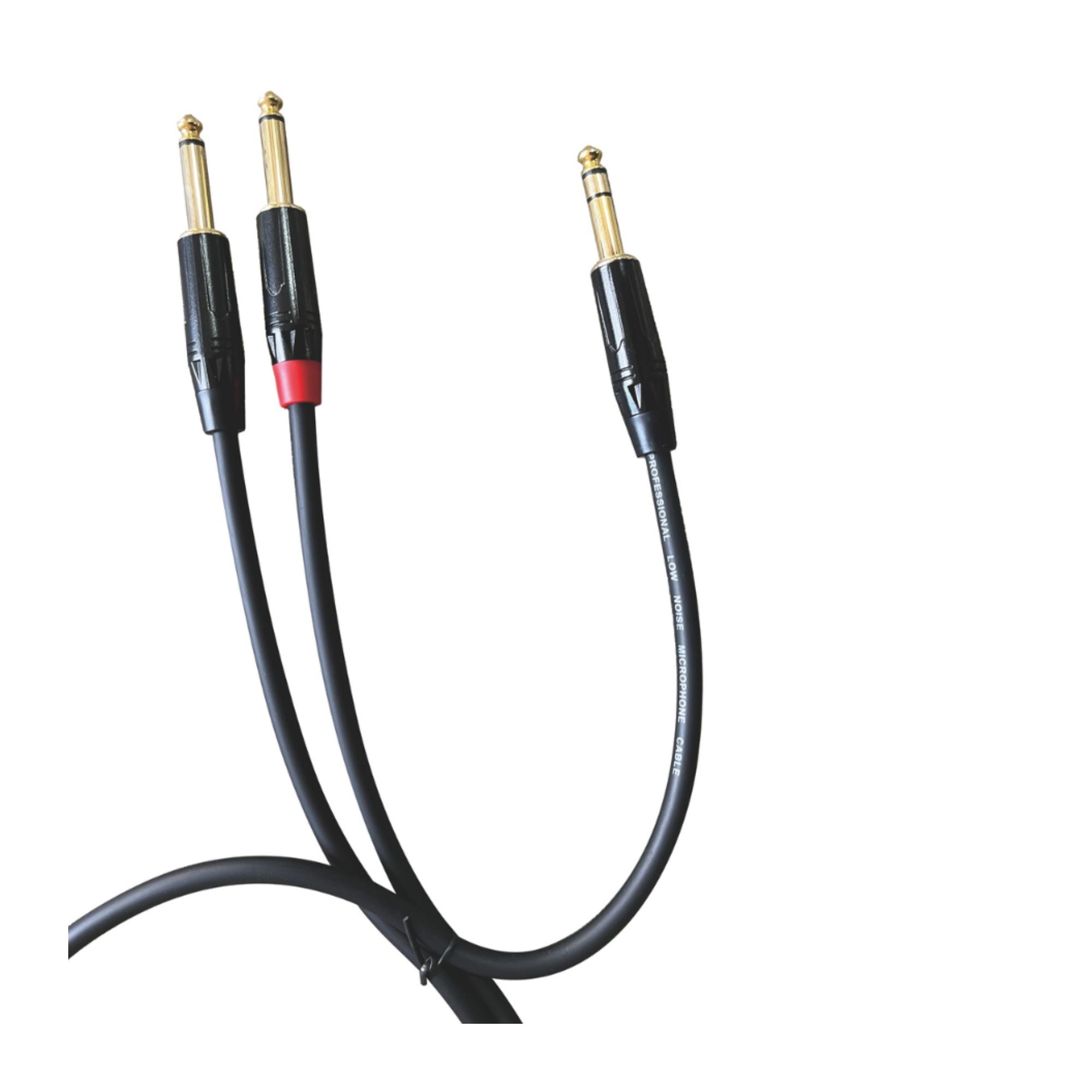 Accuracy Pro Audio Cable Plug TRS 1/4 a 2 TS 1/4 de 1.8 mts.