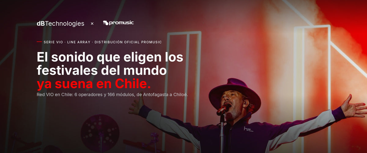 Banner home Serie VIO dB Technologies: el sonido que eligen los festivales del mundo ya suena en Chile