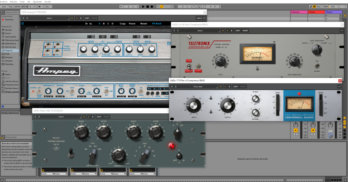 Mi cadena de grabación con plugins de UAD - Por Fabian Encina