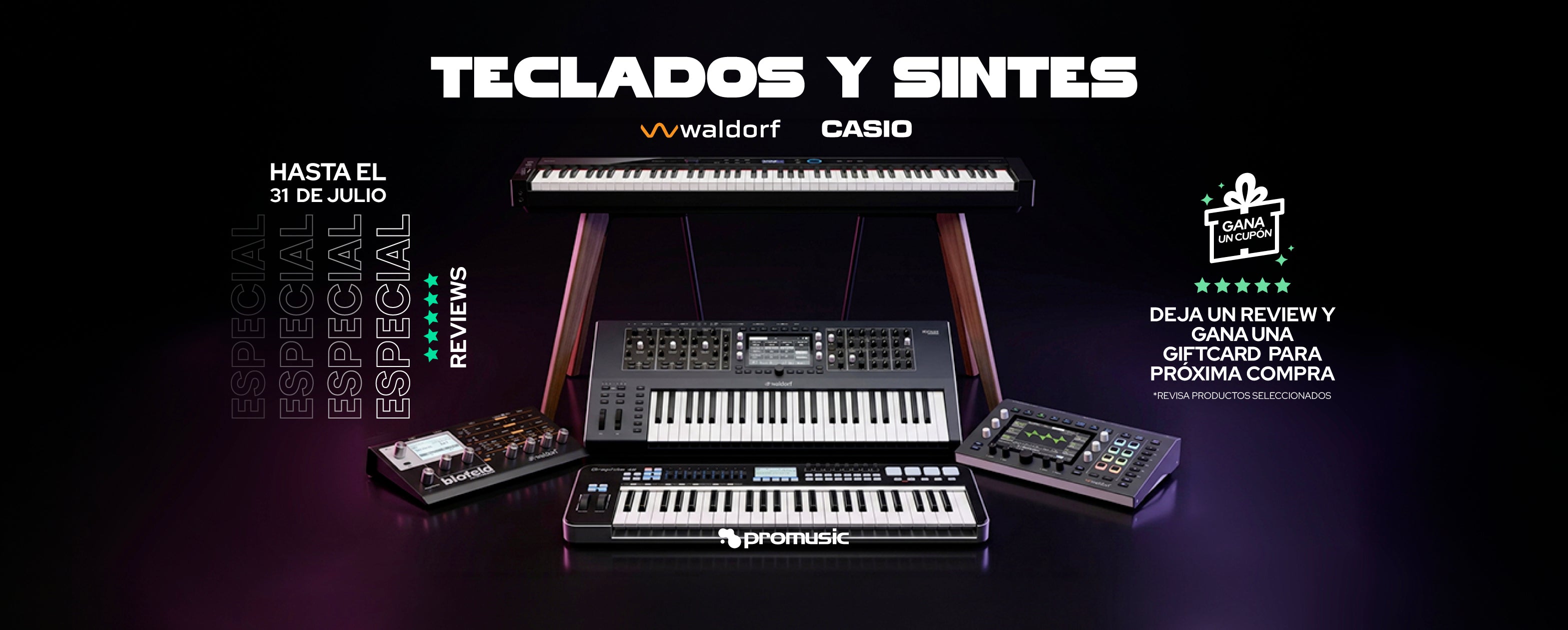 Especial Sintetizadores y Teclados Promusic 2026