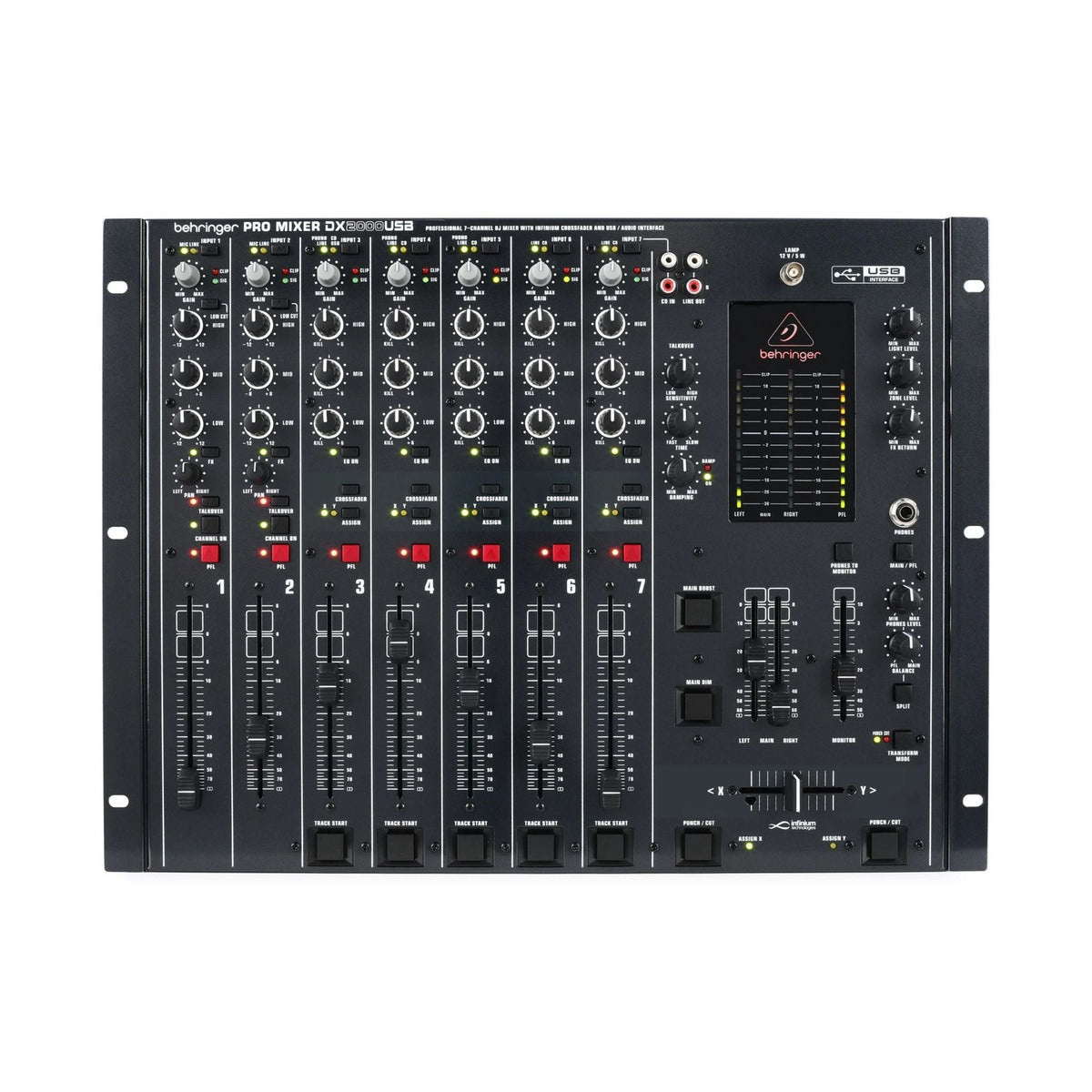 BEHRINGER - Behringer PRO MIXER DX2000USB Mezclador Dj 7 Canales