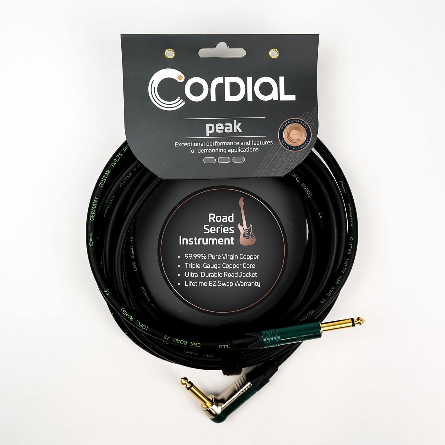 Cordial CRI9PR Cable Plug L / Plug 1/4 TS 9 Mts