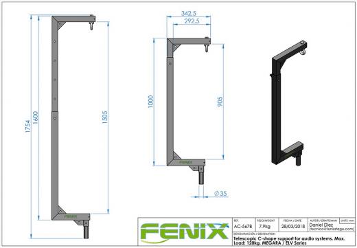 Fenixstage Soporte Telescopico Audio