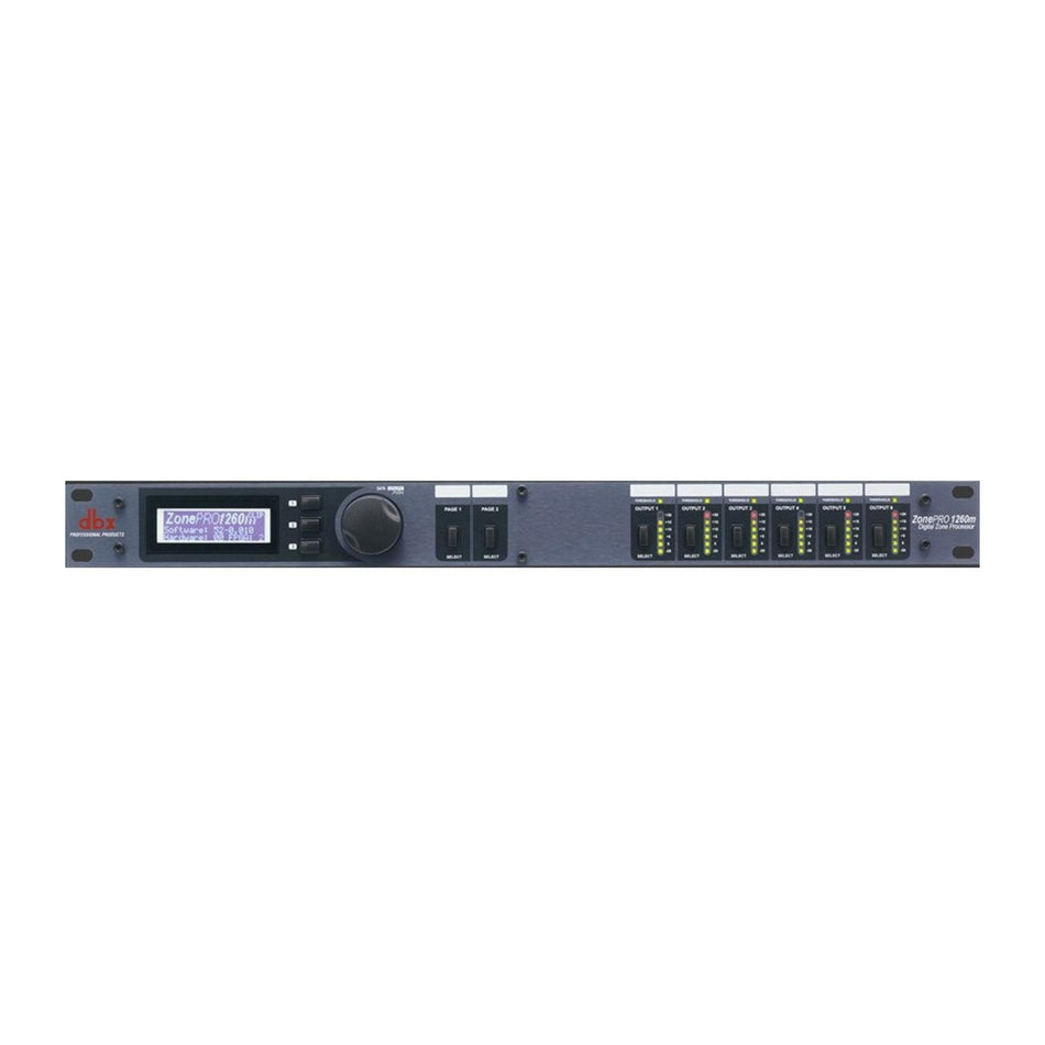DBX 1260M Procesador de Audio Digital de Zona 12x6