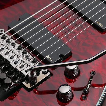 Schecter Hellraiser C-8 FR Black Cherry Guitarra Eléctrica 8 cuerdas