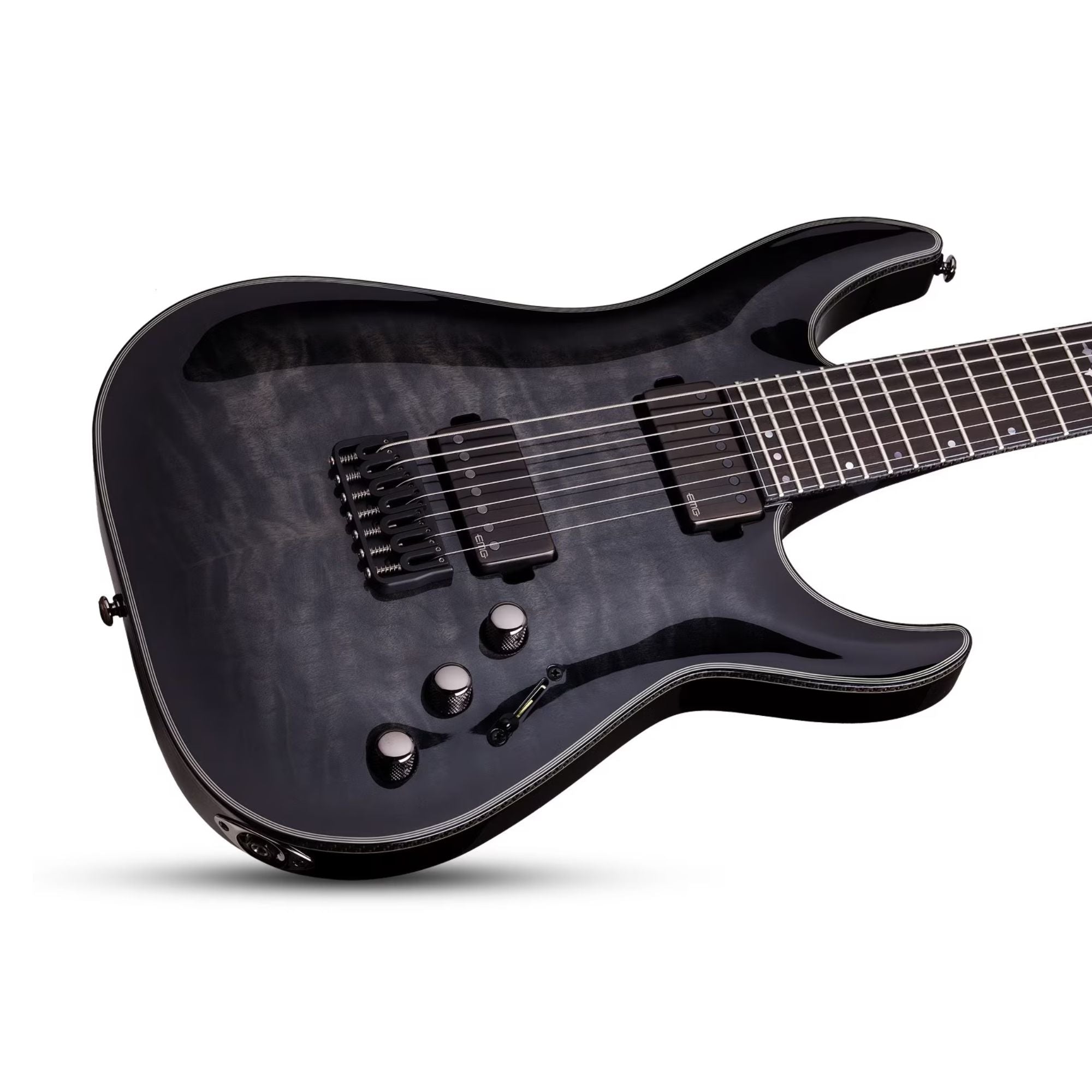 Schecter Hellraiser Hybrid C-7 Trans Black Burst Guitarra Eléctrica 7 cuerdas