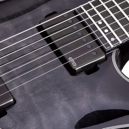Schecter Hellraiser Hybrid C-7 Trans Black Burst Guitarra Eléctrica 7 cuerdas