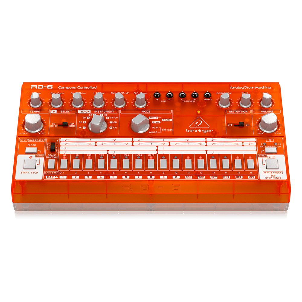 Behringer RD6SB Drum Machine Rojo Análogo Secuenciador