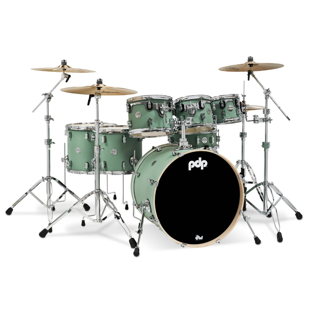 PDP PDCM2217SF Shell Pack Concept Maple Satin Seafoam 7 Piezas