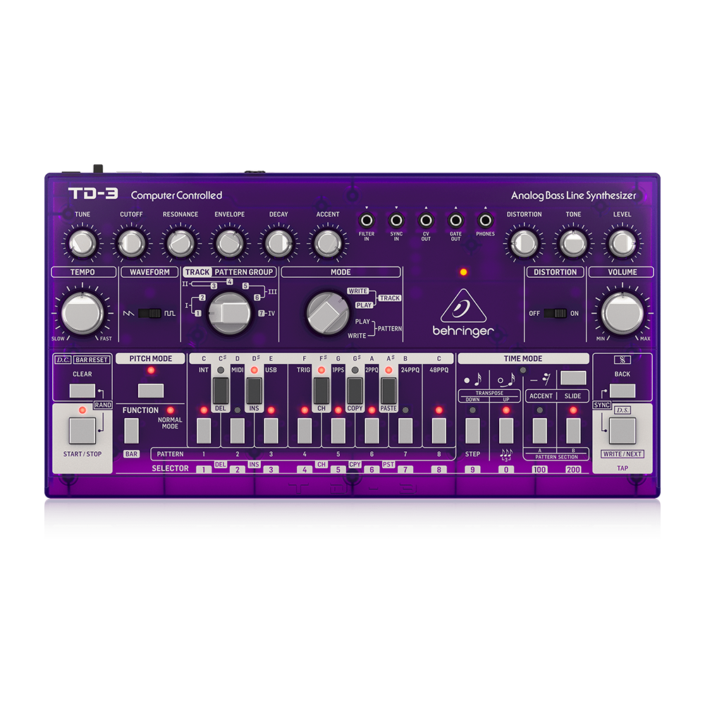 Behringer TD3GP Sintetizador Analogo Magenta Bass Line