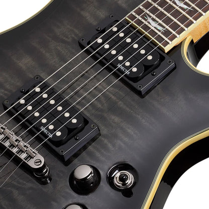 Schecter Omen Extreme-6 See-Thru Black Guitarra Eléctrica