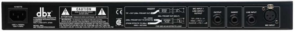 DBX 286S Preamplificador de Micrófono