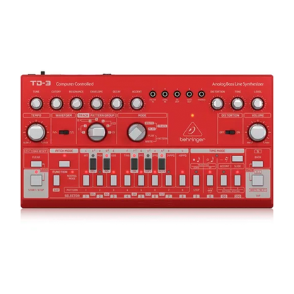 Behringer TD3RD Sintetizador Analogo Rojo Bass Line