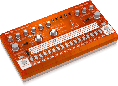 Behringer RD6TG Drum Machine Análogo Naranjo Secuenciador