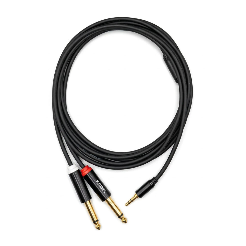 Kabel KMC3 Cable Miniplug TRS a Doble Plug TS
