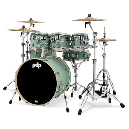 PDP PDCM2217SF Shell Pack Concept Maple Satin Seafoam 7 Piezas