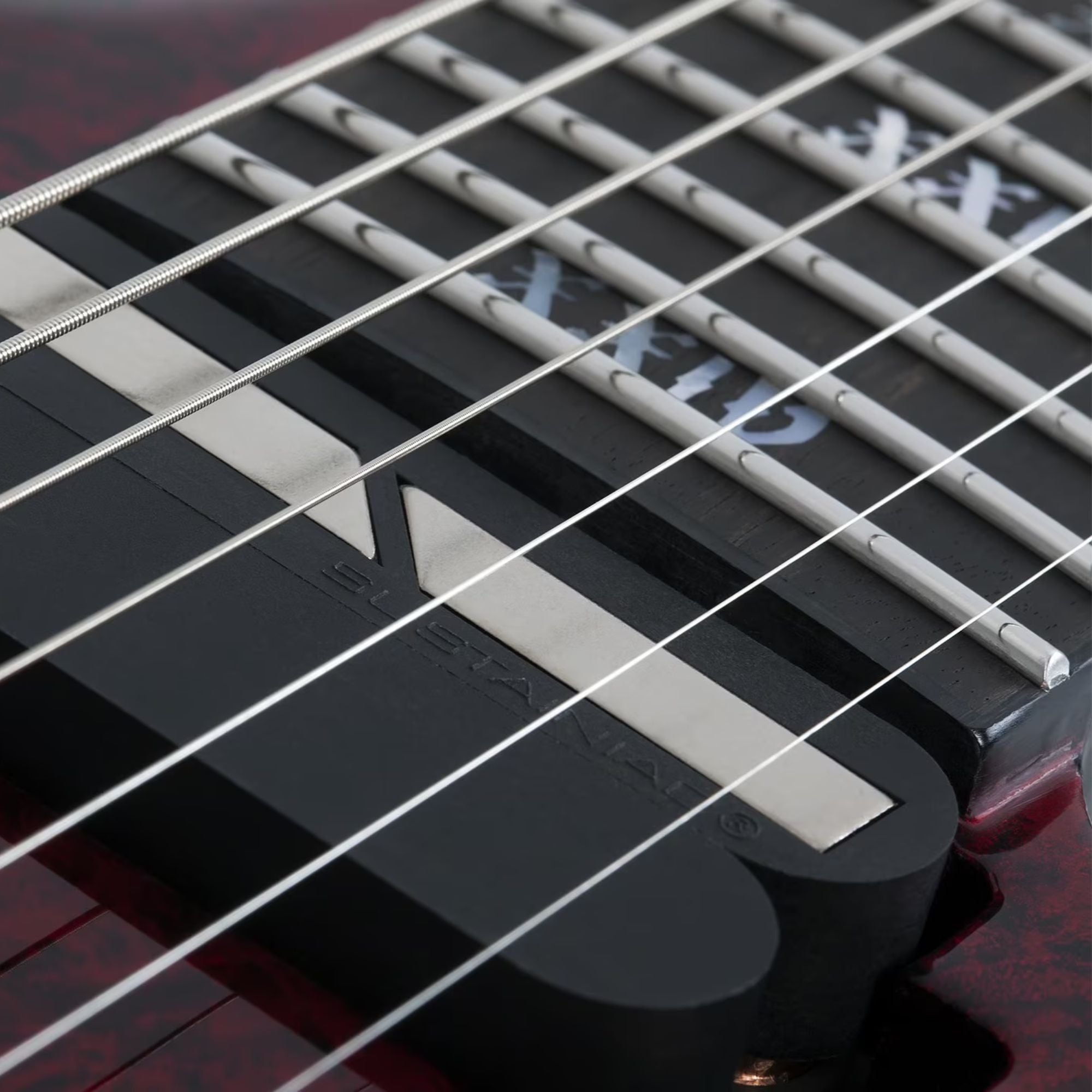Schecter C-7 FR S Apocalypse Red Reign Guitarra Eléctrica 7 cuerdas