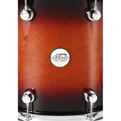 DW Drums Tom de Piso 14x12" Maple Tobacco Burst Serie Concept