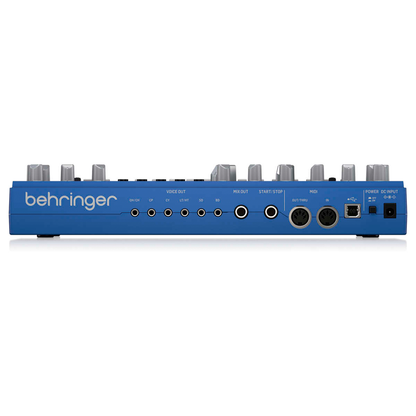 Behringer RD6BU Drum Machine Azul Análogo Secuenciador